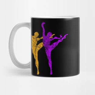 Creative Colorful Dancers Modern Art Style Mug